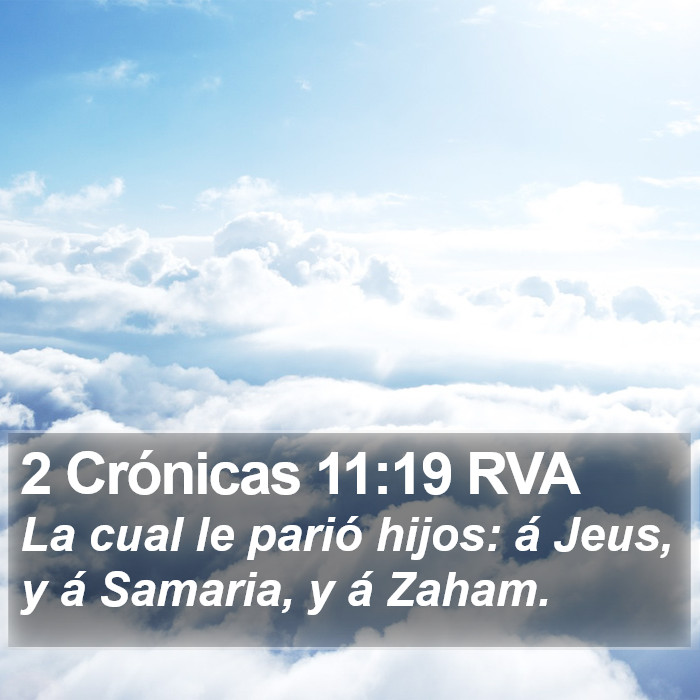 2 Crónicas 11:19 RVA Bible Study