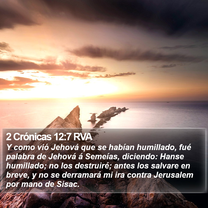 2 Crónicas 12:7 RVA Bible Study