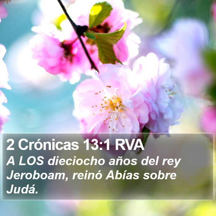 2 Crónicas 13:1 RVA Bible Study