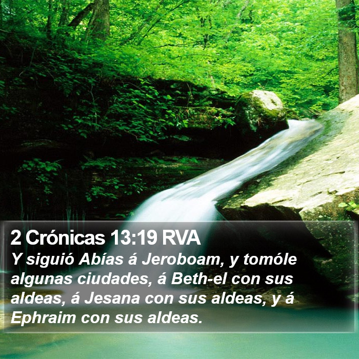 2 Crónicas 13:19 RVA Bible Study