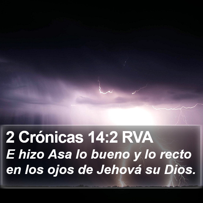 2 Crónicas 14:2 RVA Bible Study