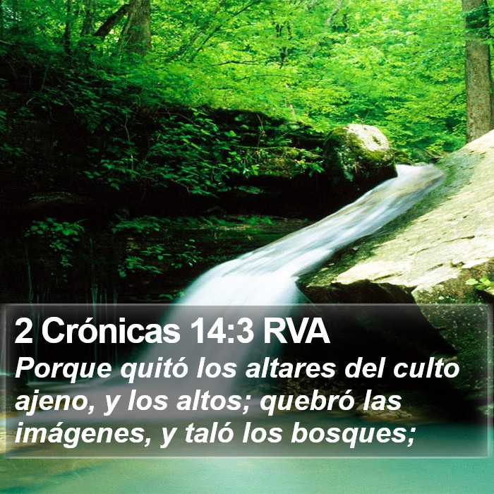 2 Crónicas 14:3 RVA Bible Study