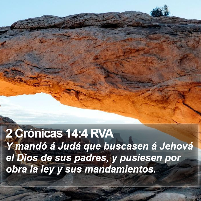 2 Crónicas 14:4 RVA Bible Study