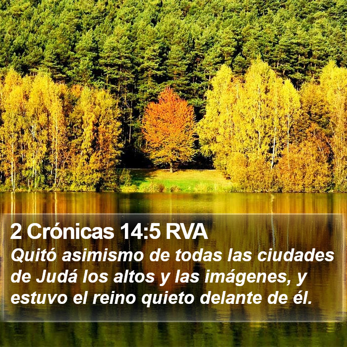 2 Crónicas 14:5 RVA Bible Study