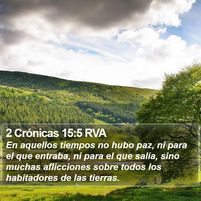 2 Crónicas 15:5 RVA Bible Study