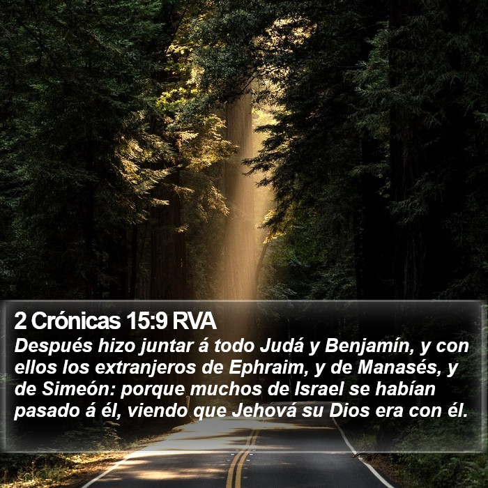 2 Crónicas 15:9 RVA Bible Study