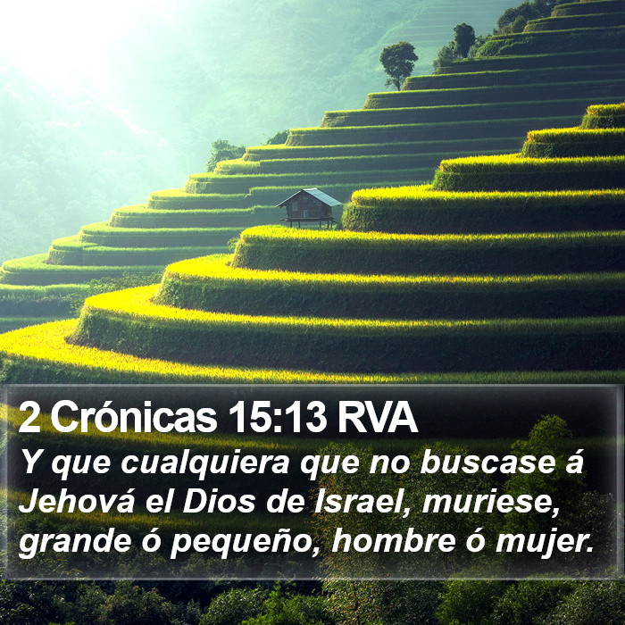 2 Crónicas 15:13 RVA Bible Study