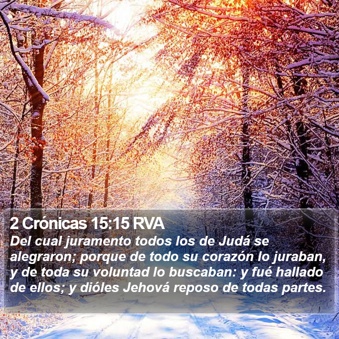 2 Crónicas 15:15 RVA Bible Study