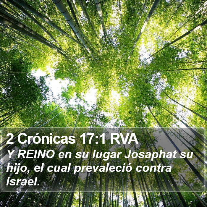 2 Crónicas 17:1 RVA Bible Study