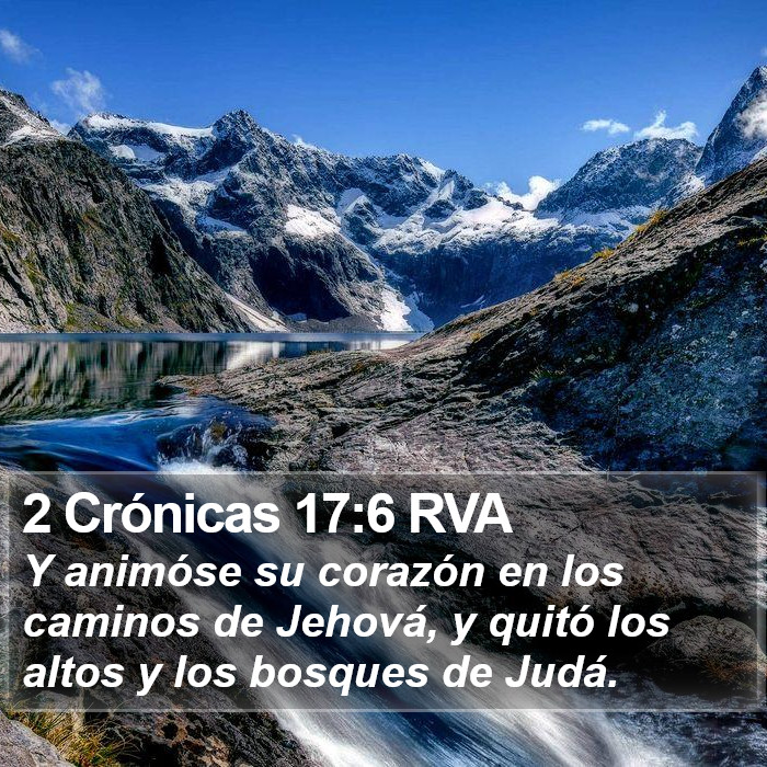 2 Crónicas 17:6 RVA Bible Study