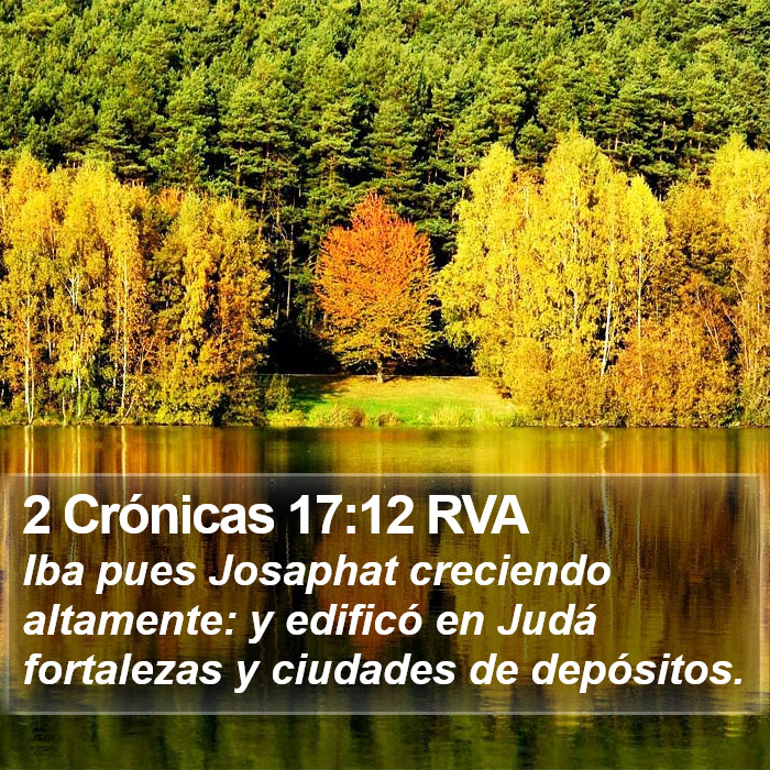 2 Crónicas 17:12 RVA Bible Study