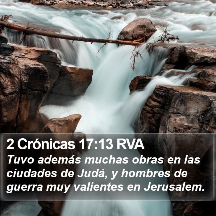 2 Crónicas 17:13 RVA Bible Study