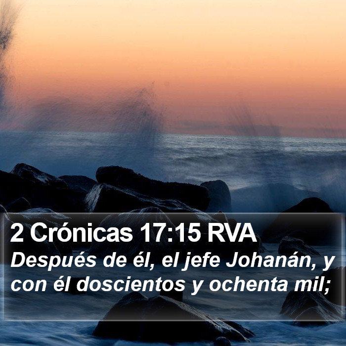 2 Crónicas 17:15 RVA Bible Study