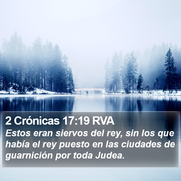 2 Crónicas 17:19 RVA Bible Study