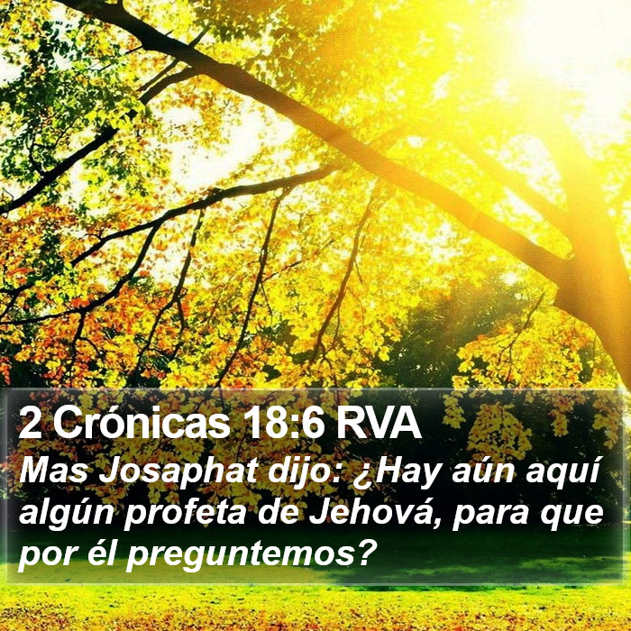 2 Crónicas 18:6 RVA Bible Study