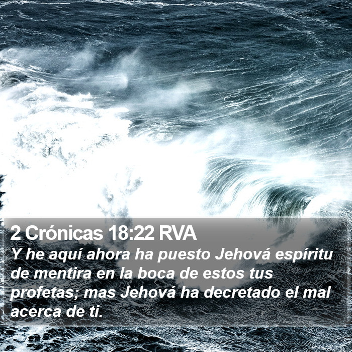 2 Crónicas 18:22 RVA Bible Study