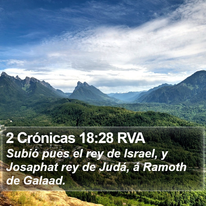 2 Crónicas 18:28 RVA Bible Study