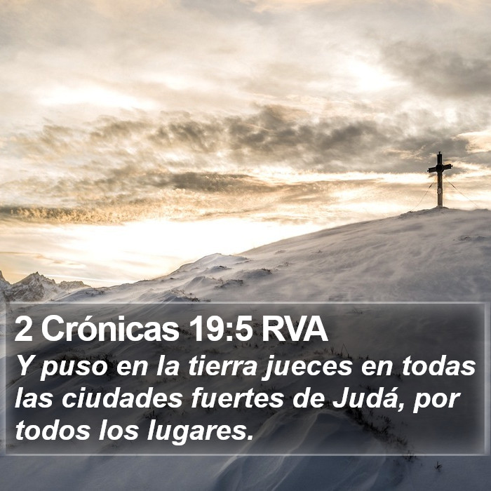 2 Crónicas 19:5 RVA Bible Study