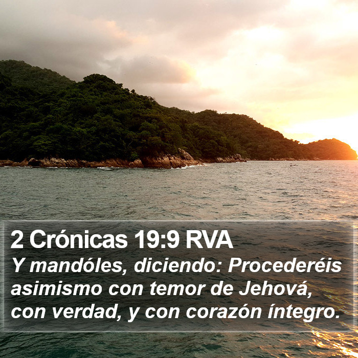 2 Crónicas 19:9 RVA Bible Study