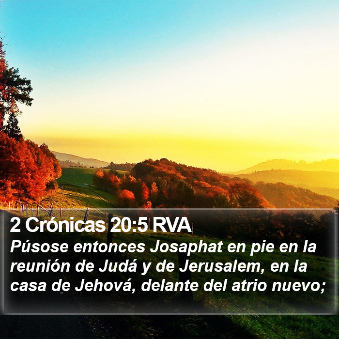 2 Crónicas 20:5 RVA Bible Study