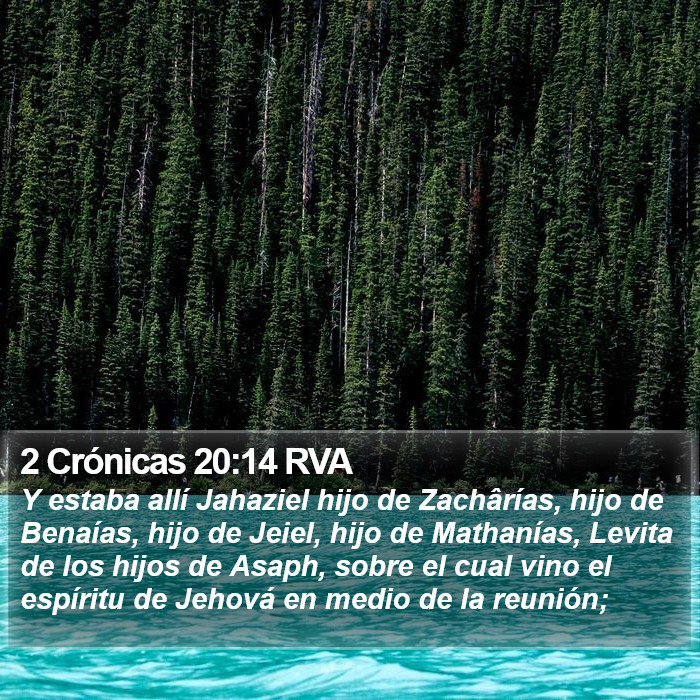 2 Crónicas 20:14 RVA Bible Study