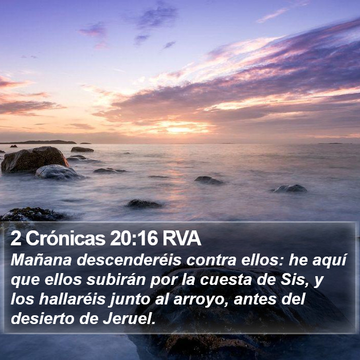 2 Crónicas 20:16 RVA Bible Study