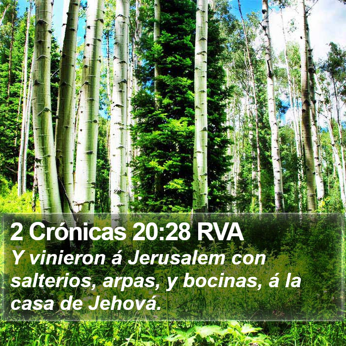 2 Crónicas 20:28 RVA Bible Study