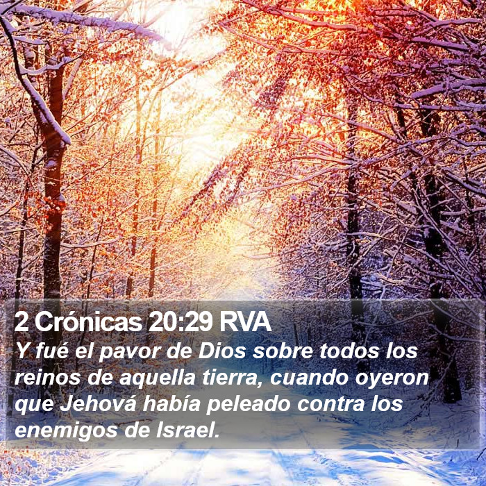 2 Crónicas 20:29 RVA Bible Study