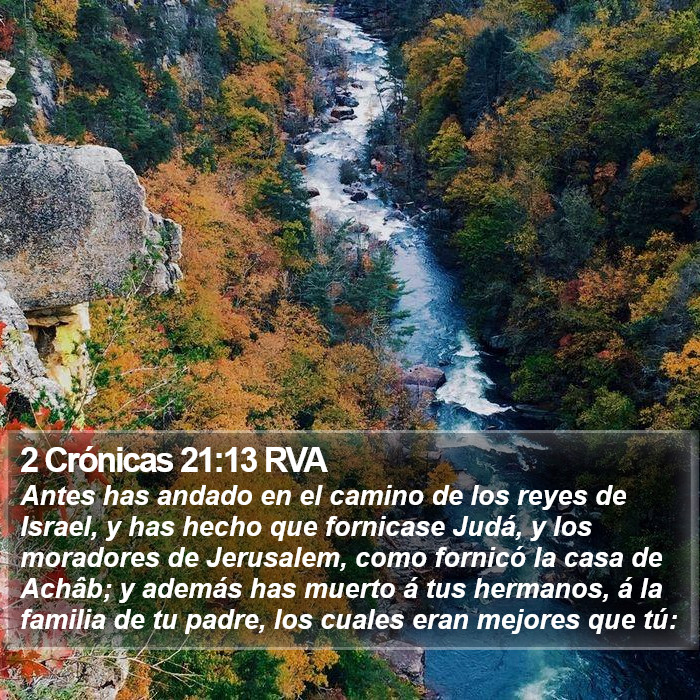 2 Crónicas 21:13 RVA Bible Study