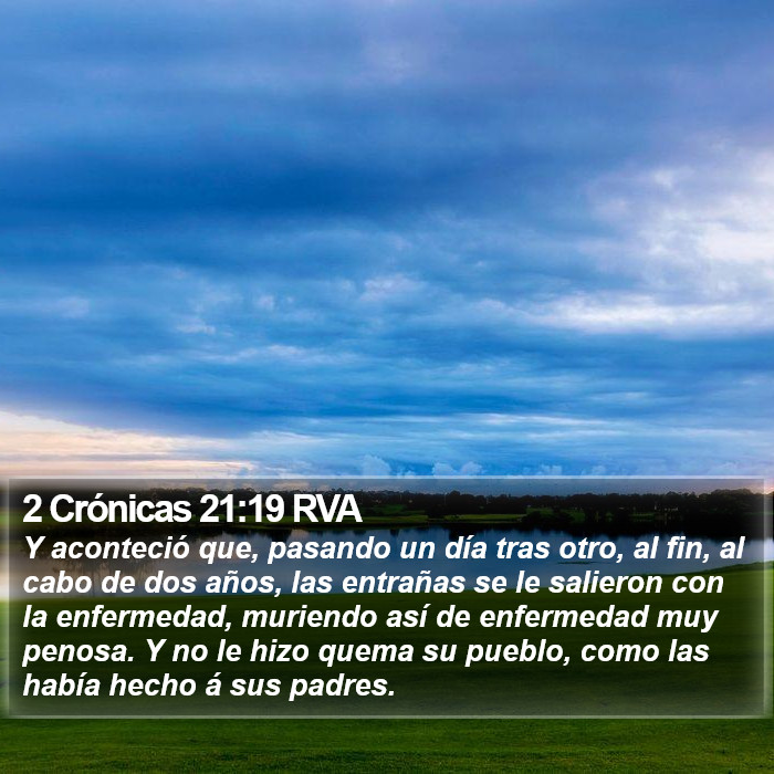 2 Crónicas 21:19 RVA Bible Study