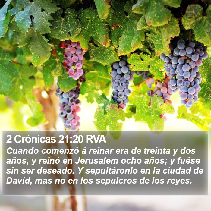 2 Crónicas 21:20 RVA Bible Study