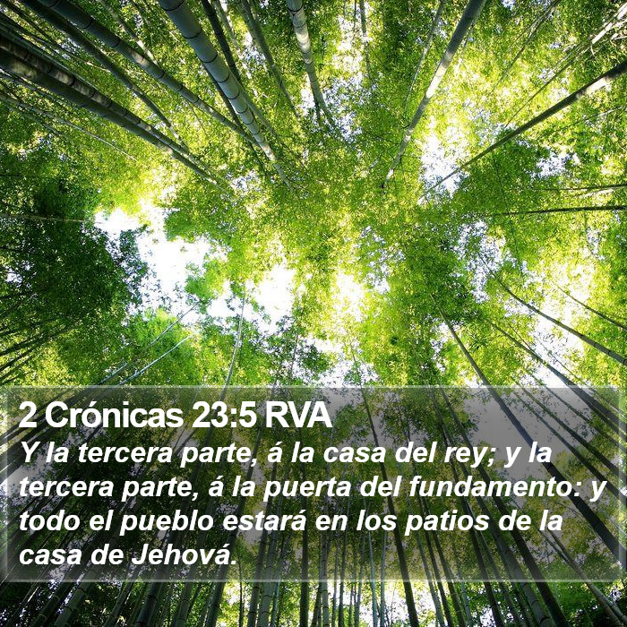 2 Crónicas 23:5 RVA Bible Study