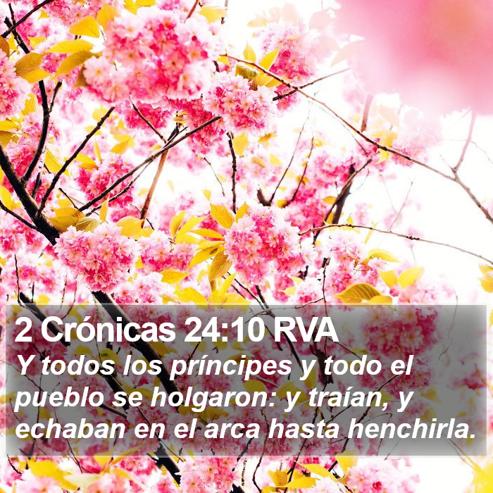 2 Crónicas 24:10 RVA Bible Study