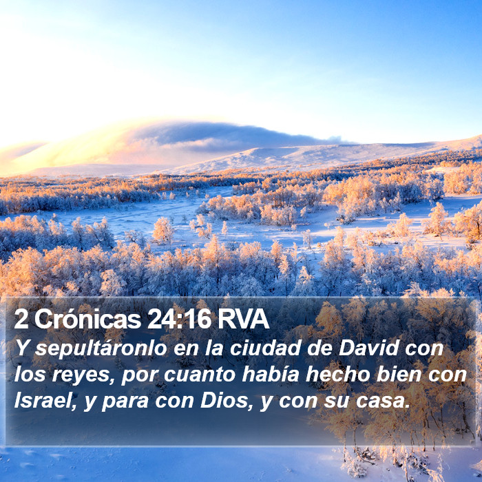 2 Crónicas 24:16 RVA Bible Study