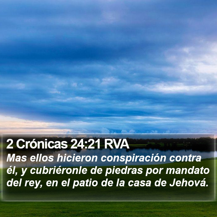 2 Crónicas 24:21 RVA Bible Study