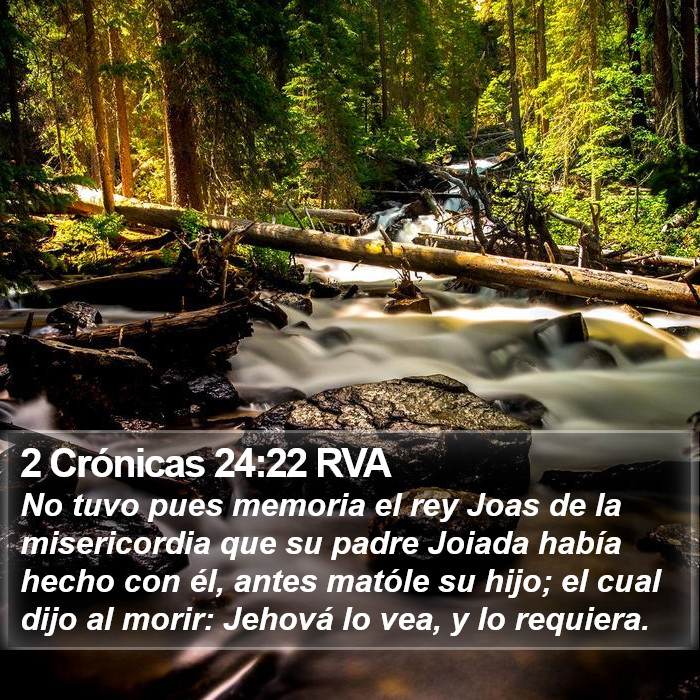 2 Crónicas 24:22 RVA Bible Study