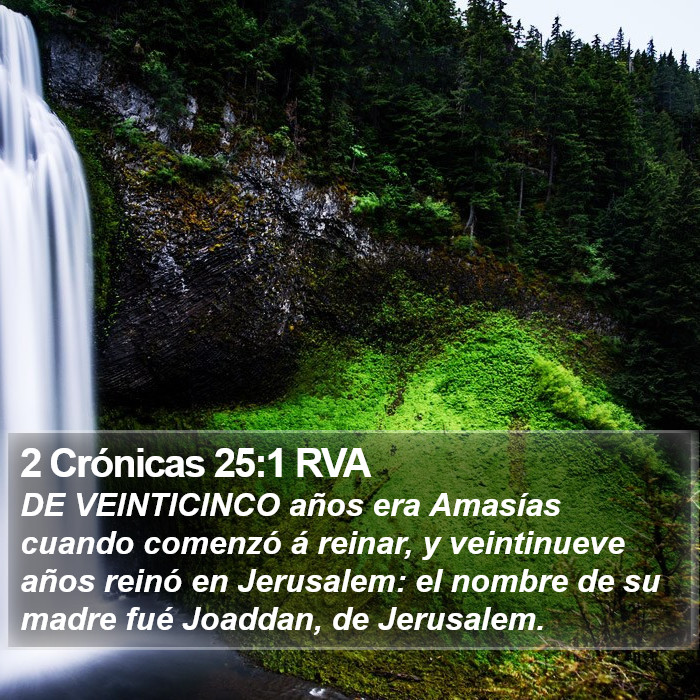 2 Crónicas 25:1 RVA Bible Study