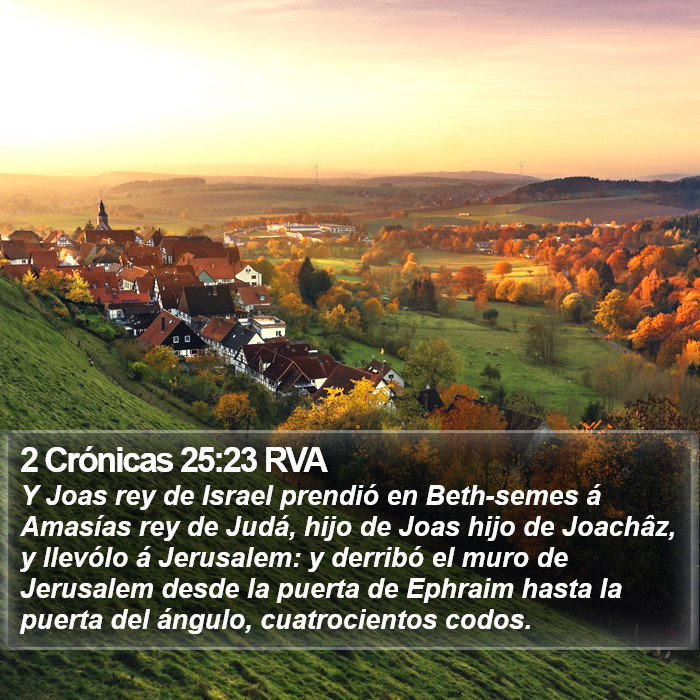 2 Crónicas 25:23 RVA Bible Study