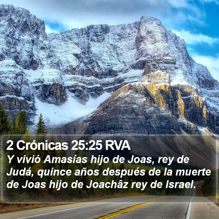 2 Crónicas 25:25 RVA Bible Study