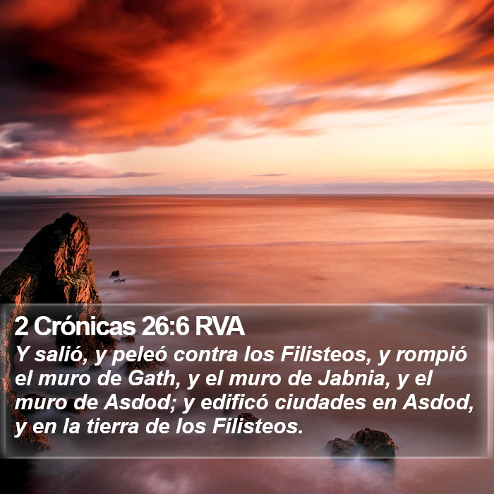 2 Crónicas 26:6 RVA Bible Study