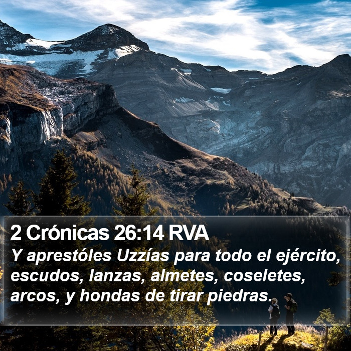 2 Crónicas 26:14 RVA Bible Study