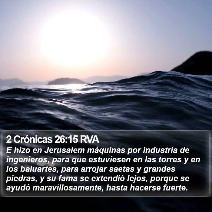 2 Crónicas 26:15 RVA Bible Study