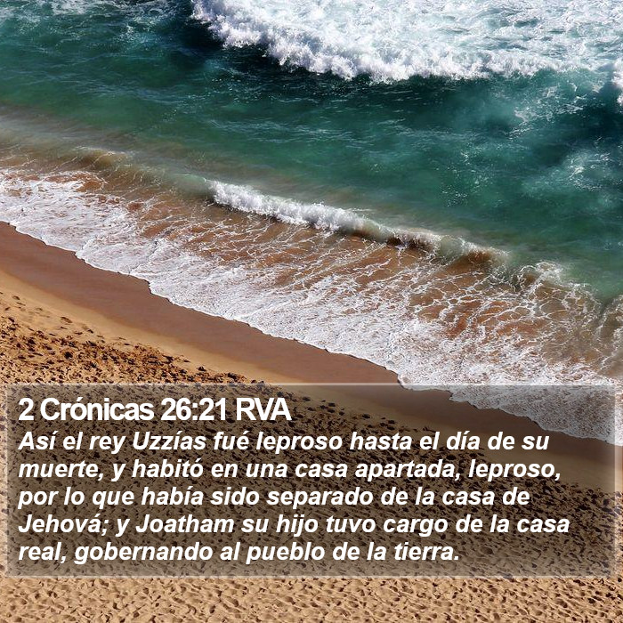 2 Crónicas 26:21 RVA Bible Study