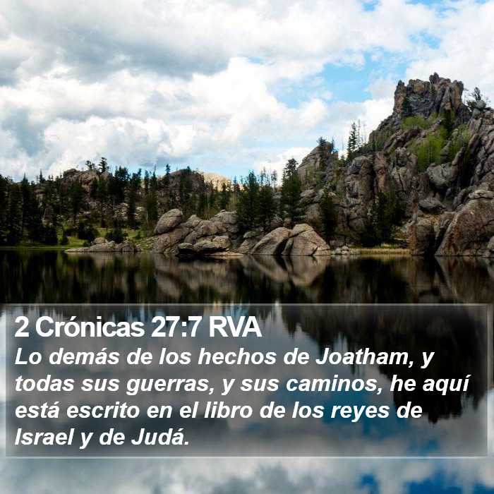 2 Crónicas 27:7 RVA Bible Study