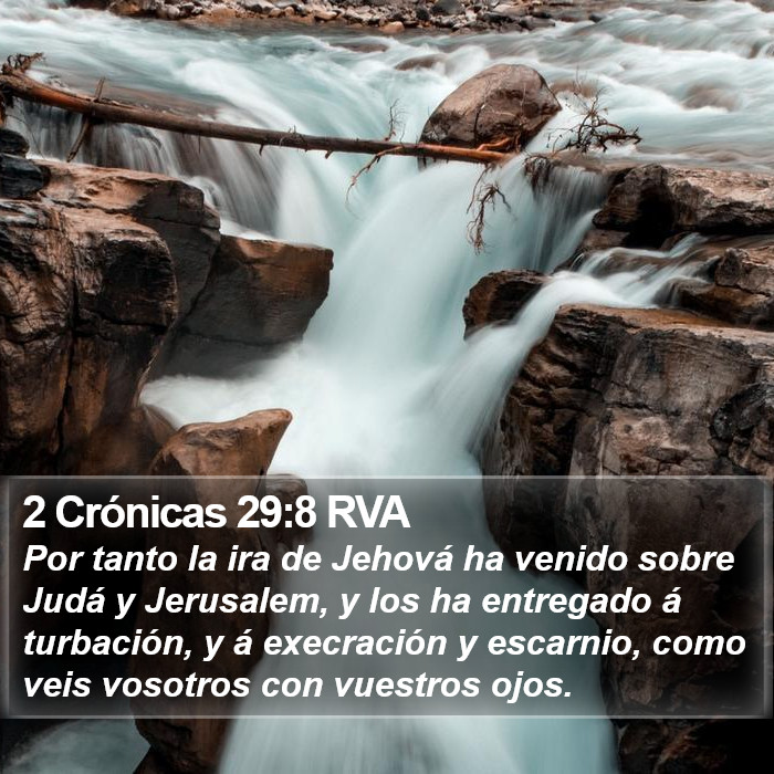 2 Crónicas 29:8 RVA Bible Study