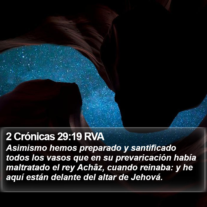 2 Crónicas 29:19 RVA Bible Study