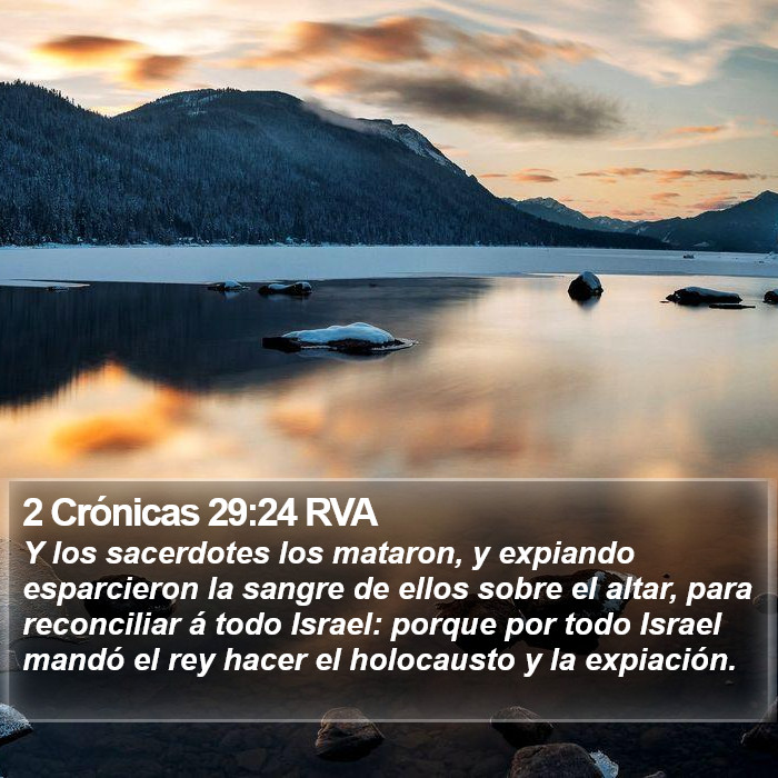 2 Crónicas 29:24 RVA Bible Study