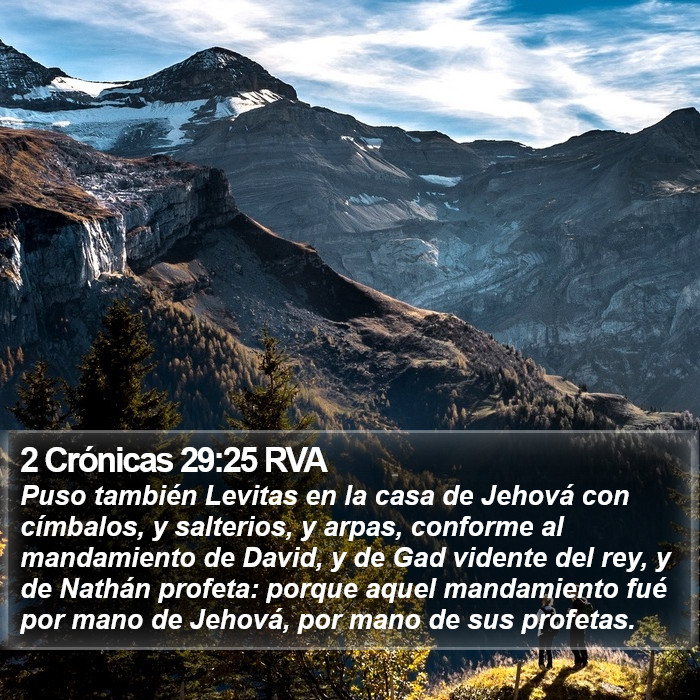 2 Crónicas 29:25 RVA Bible Study