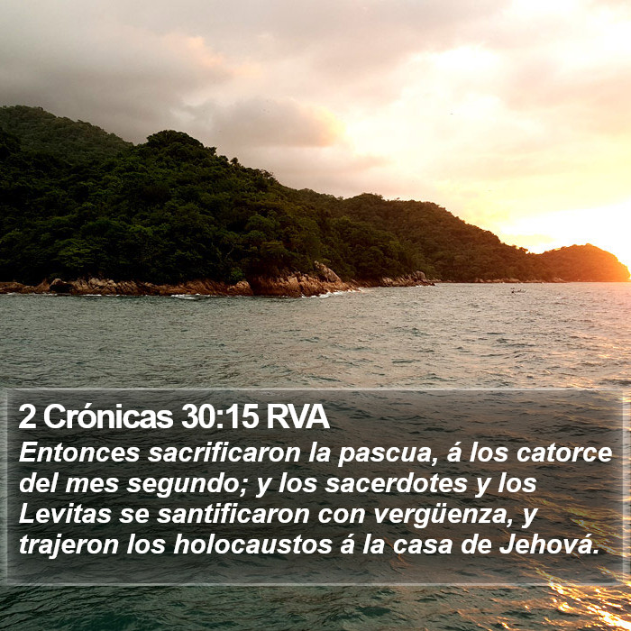 2 Crónicas 30:15 RVA Bible Study