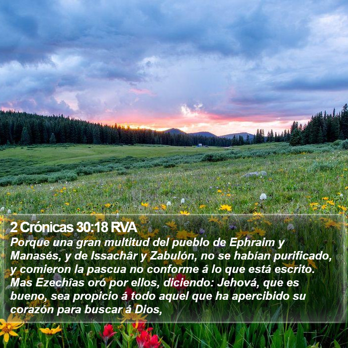 2 Crónicas 30:18 RVA Bible Study